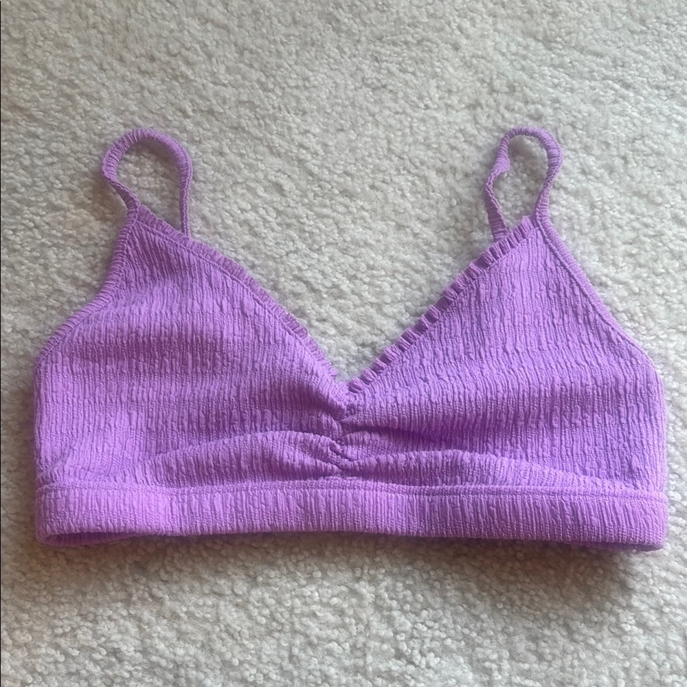American Eagle Purple Textured Top